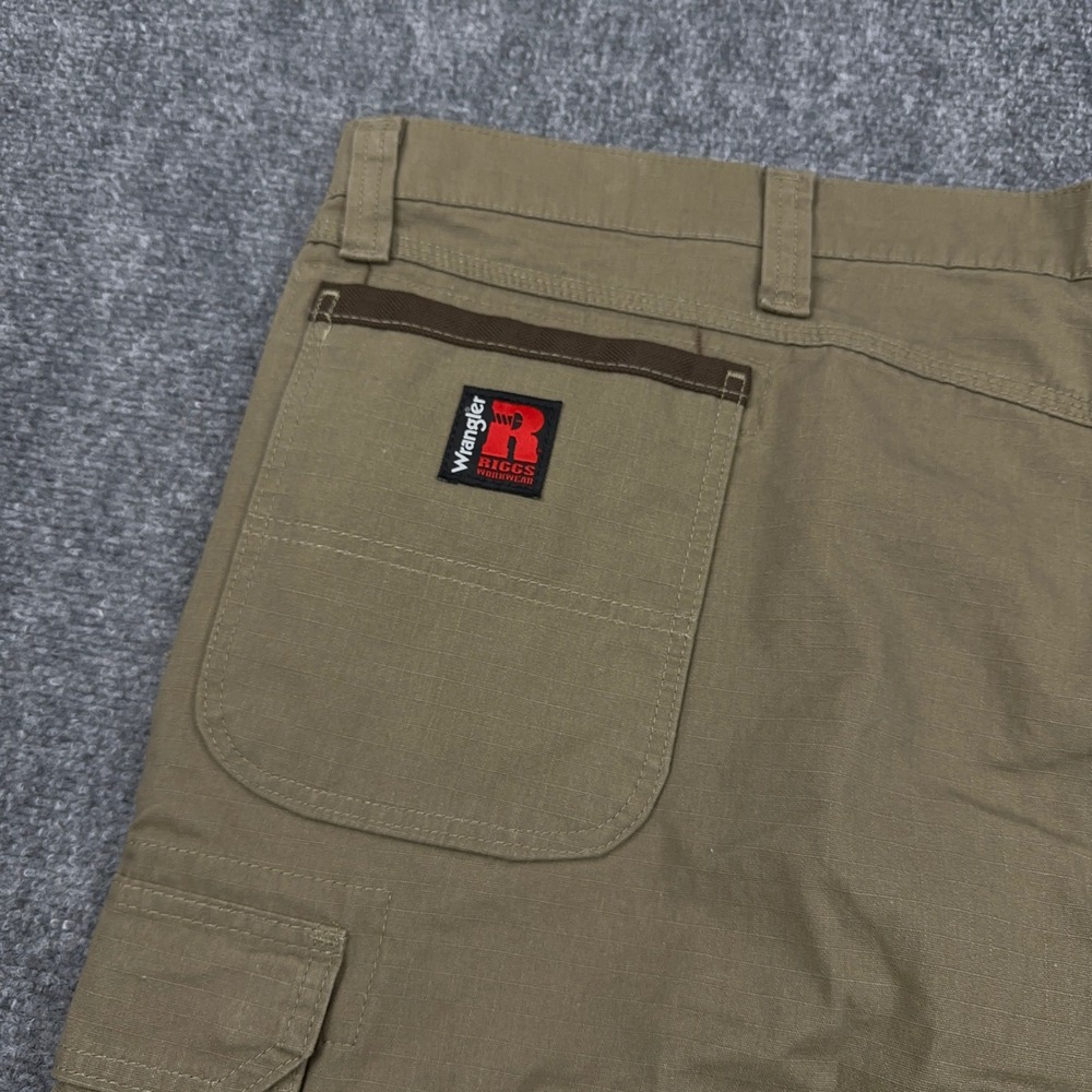 Wrangler Riggs Workwear Ranger Pant 54x32 Relaxed Cargo Ripstop Double Front - Picture 7 of 11